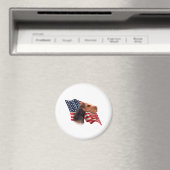 Airedale Terrier Flag Magnet (In Situ (Geschirrspüler))