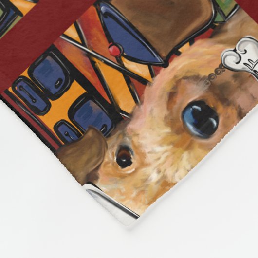 Airedale Terrier Fleecedecke (Ecke)