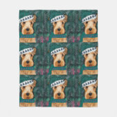 Airedale Terrier Fleecedecke (Vorderseite)