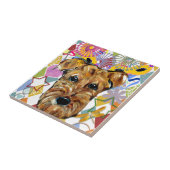 AIREDALE TERRIER FLIESE (Seite)