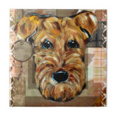 AIREDALE TERRIER FLIESE (Vorderseite)