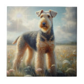 Airedale Terrier Fliese (Vorderseite)