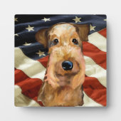 AIREDALE TERRIER FOTOPLATTE (Vorderseite)