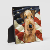 AIREDALE TERRIER FOTOPLATTE (Vorderseite)