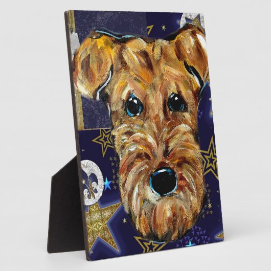 AIREDALE TERRIER FOTOPLATTE (Seite)