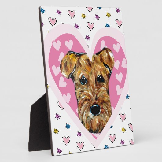 AIREDALE TERRIER FOTOPLATTE (Seite)