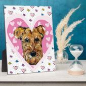 AIREDALE TERRIER FOTOPLATTE (Seite)