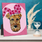 AIREDALE TERRIER FOTOPLATTE (Seite)