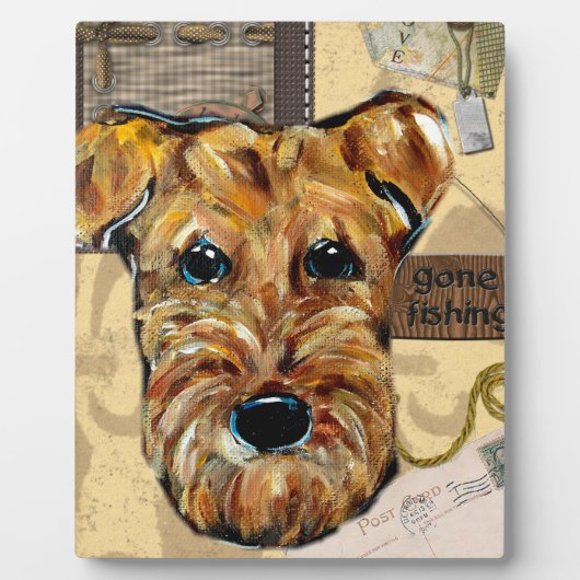 AIREDALE TERRIER FOTOPLATTE (Vorderseite)