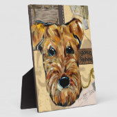 AIREDALE TERRIER FOTOPLATTE (Seite)