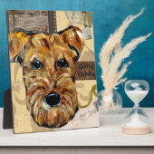 AIREDALE TERRIER FOTOPLATTE (Seite)