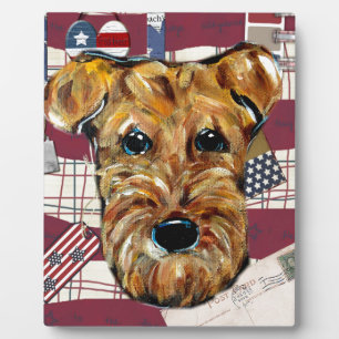 AIREDALE TERRIER FOTOPLATTE