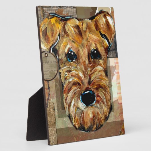 AIREDALE TERRIER FOTOPLATTE (Seite)