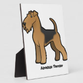 airedale Terrier Fotoplatte (Seite)