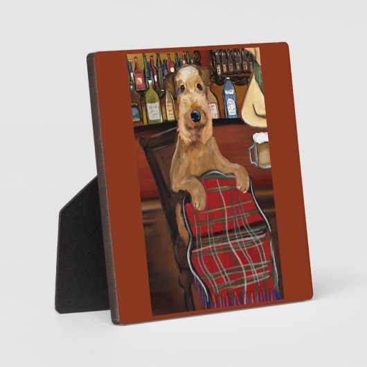 Airedale Terrier Fotoplatte (Vorderseite)