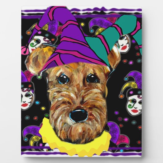 AIREDALE TERRIER FOTOPLATTE (Vorderseite)