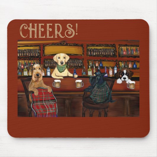 AIREDALE TERRIER & FREUNDE MOUSEPAD (Vorne)