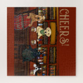 AIREDALE TERRIER & FREUNDE PUZZLE (Horizontal)