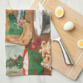 Airedale Terrier Frische Pasta machen Geschirrtuch (Viertel Falte)