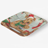 Airedale Terrier Frische Pasta machen Pappteller (Gewinkelt)