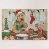 Airedale Terrier Frische Pasta machen Puzzle (Horizontal)