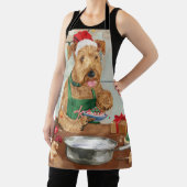 Airedale Terrier Frische Pasta machen Schürze (InSitu)