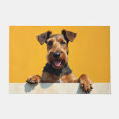 Airedale Terrier Fußmatte Kunst (Vorderseite)