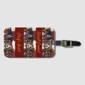 Airedale Terrier Gepäckanhänger (Vorderseite (Horizontal))