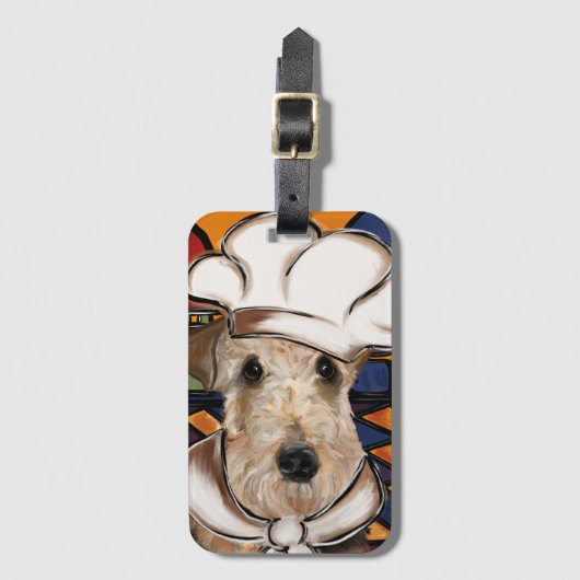 AIREDALE TERRIER GEPÄCKANHÄNGER (Vorderseite Vertikal)