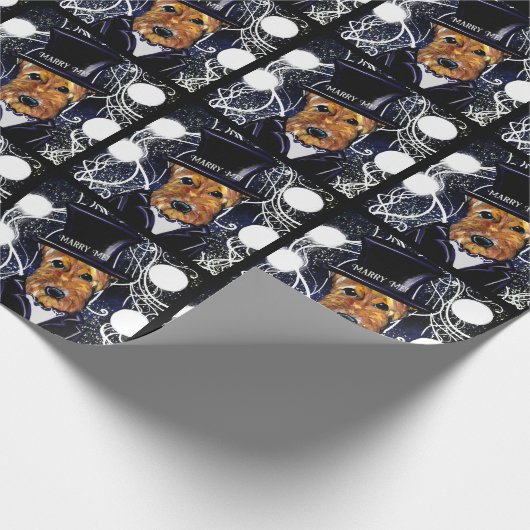 AIREDALE TERRIER GESCHENKPAPIER (Ecke)