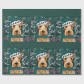 Airedale Terrier Geschenkpapier (Flach)