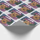 AIREDALE TERRIER GESCHENKPAPIER (Ecke)