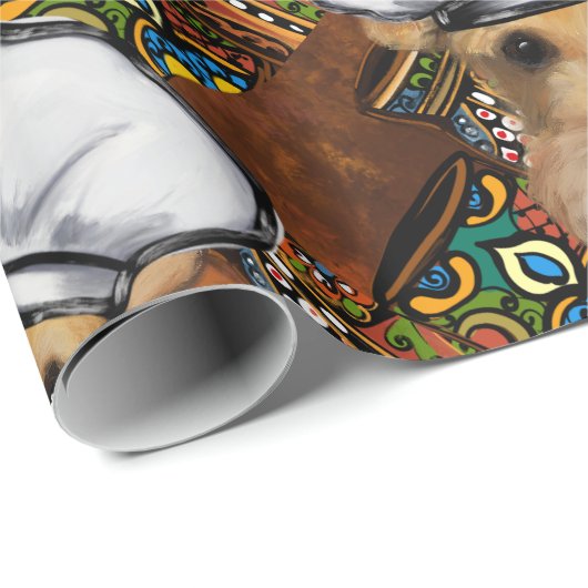 Airedale Terrier Geschenkpapier (Rolleneckpunkt)