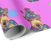 AIREDALE TERRIER GESCHENKPAPIER (Rolleneckpunkt)