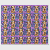 Airedale Terrier Geschenkpapier (Flach)