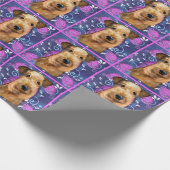 Airedale Terrier Geschenkpapier (Ecke)