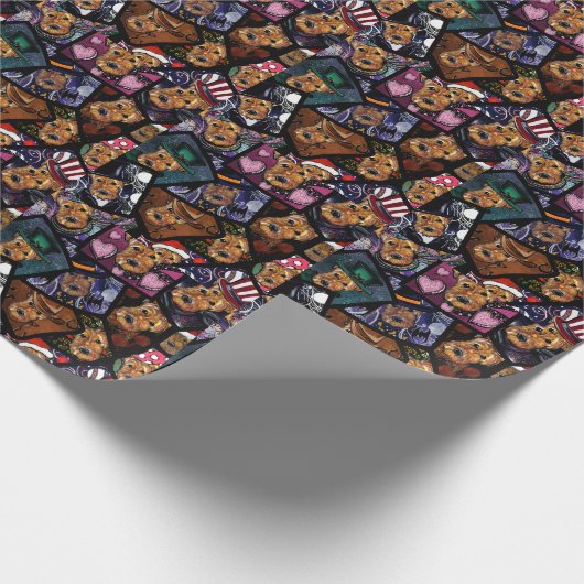 AIREDALE TERRIER GESCHENKPAPIER (Ecke)