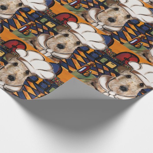 Airedale Terrier Geschenkpapier (Ecke)