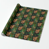 AIREDALE TERRIER GESCHENKPAPIER (Ungerollt)