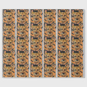 AIREDALE TERRIER GESCHENKPAPIER (Flach)