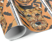 AIREDALE TERRIER GESCHENKPAPIER (Rolleneckpunkt)