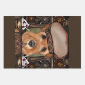 AIREDALE TERRIER GESCHENKPAPIER SET (Vorderseite 3)