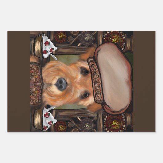 AIREDALE TERRIER GESCHENKPAPIER SET (Vorderseite 3)