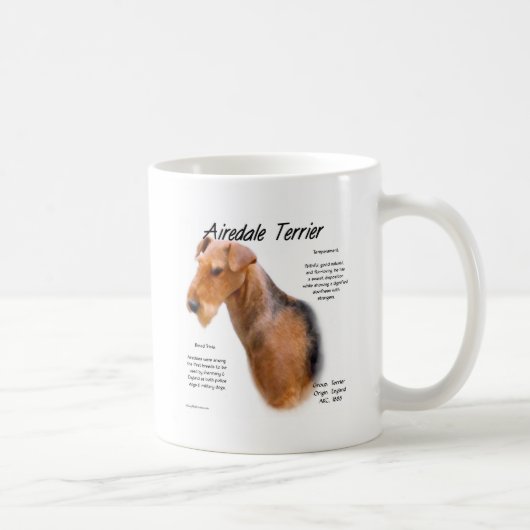 Airedale Terrier Geschichte Kaffeetasse (Rechts)