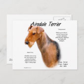Airedale Terrier Geschichte Postkarte (Vorne/Hinten)