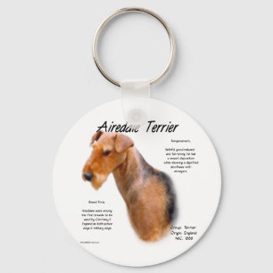 Airedale Terrier Geschichte Schlüsselanhänger