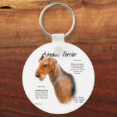 Airedale Terrier Geschichte Schlüsselanhänger (Vorderseite)