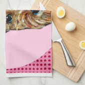 AIREDALE TERRIER GESCHIRRTUCH (Viertel Falte)