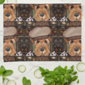 Airedale Terrier Geschirrtuch (Gefaltet)