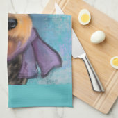 Airedale Terrier Geschirrtuch (Viertel Falte)